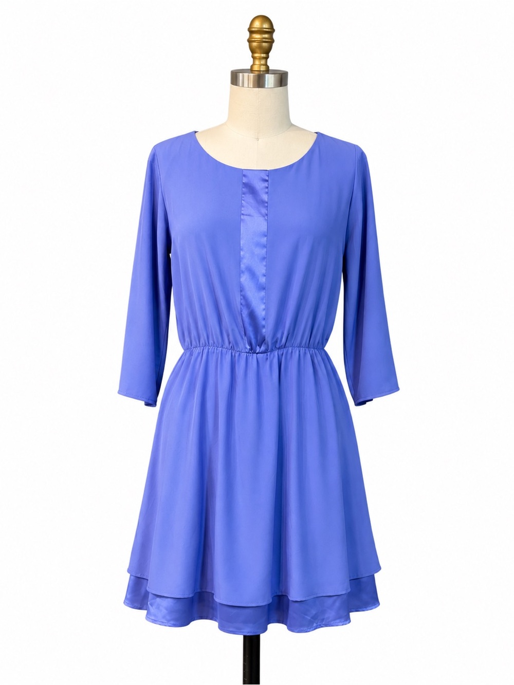 Gianni Bini Carla Dress Blue Grape NWT Size Small Fit & Flare Dress